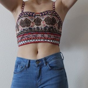 Boho style crop top